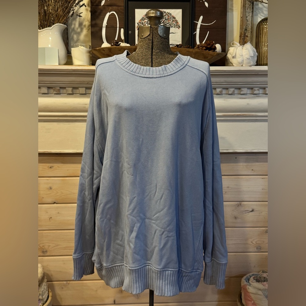 Aerie Light Blue Crewneck Sweater